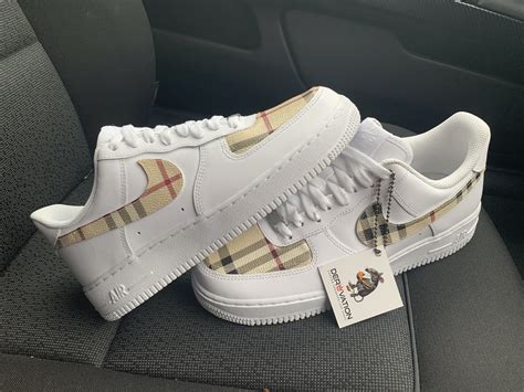 nike air force burberry|custom air force 1 sneakers.